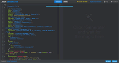 Desktop Screenshot of json-generator.com